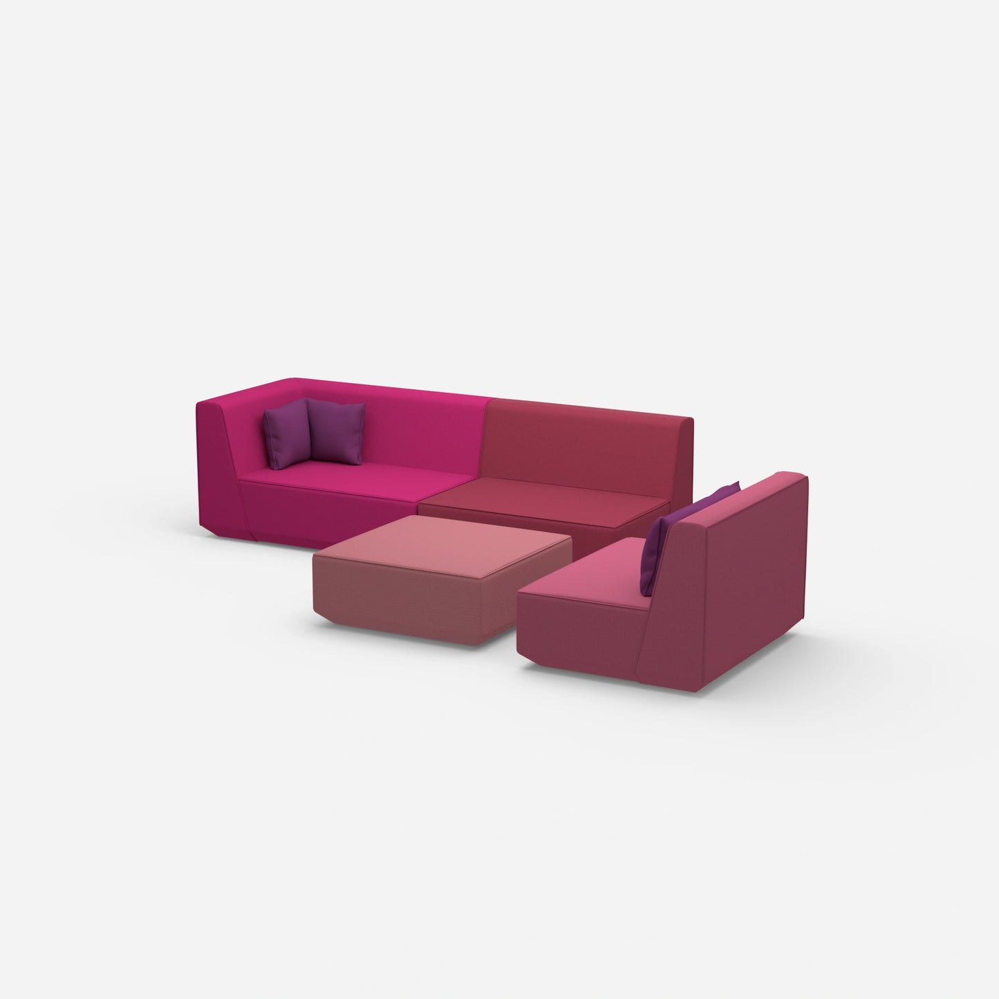 3 seater with armchair from the side