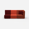 3 seater sofa high backrest from the front