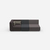 Modular 3-seater sofa with reclining function from the front