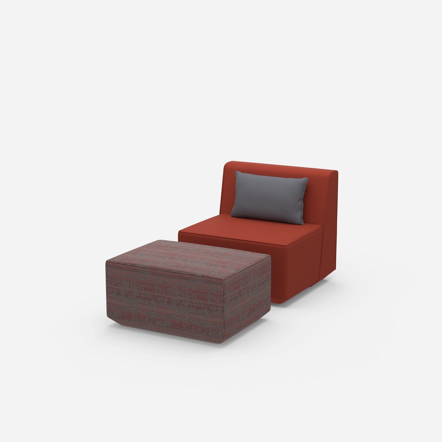 Comfortable reading chair from the side