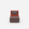Comfortable reading chair from the front