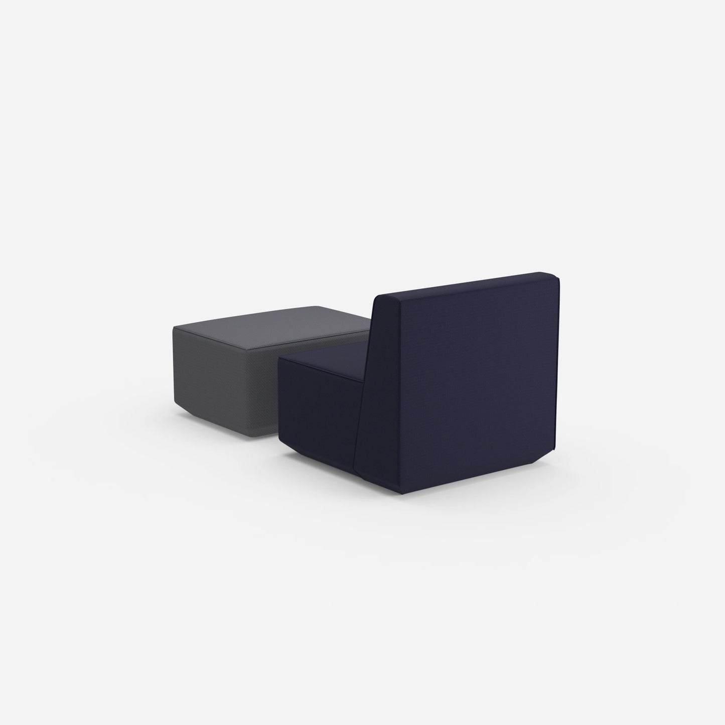 Comfortable reading chair from behind