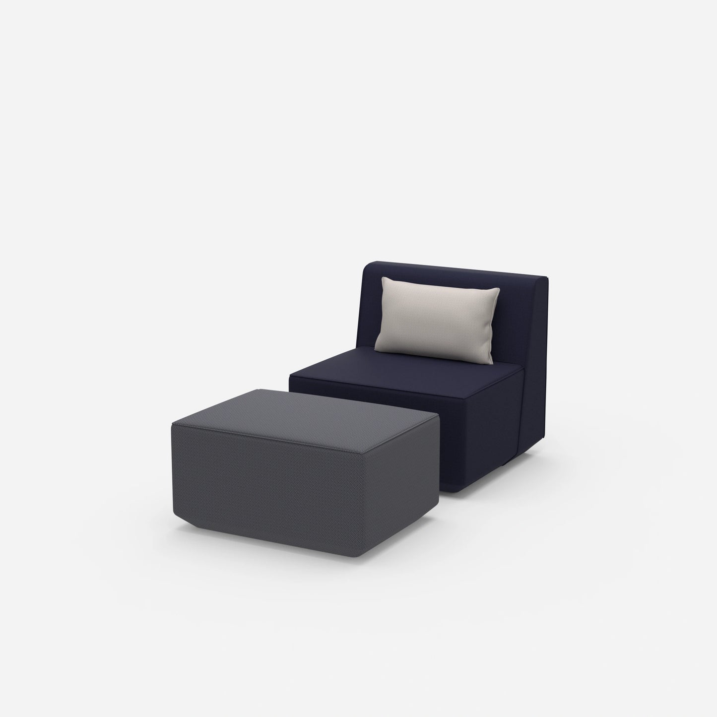 Comfortable reading chair from the side