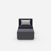 Comfortable reading chair from the front