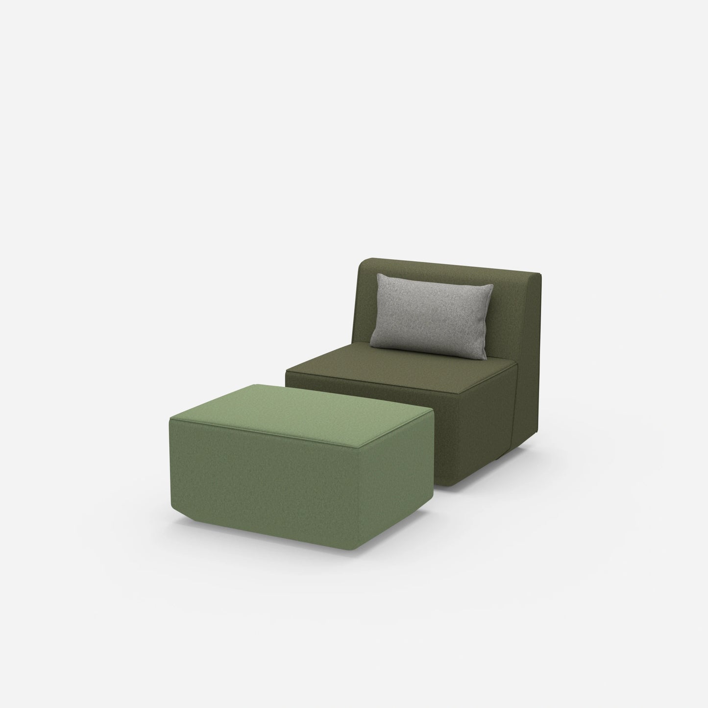 Comfortable reading chair from the side