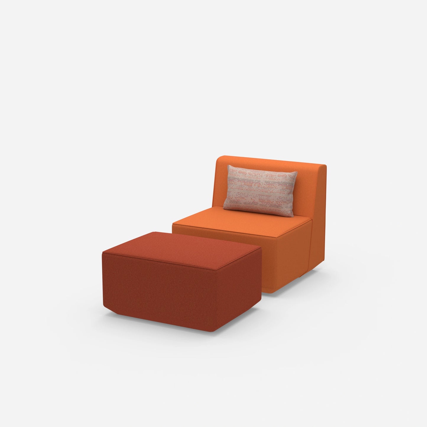 Comfortable reading chair from the side