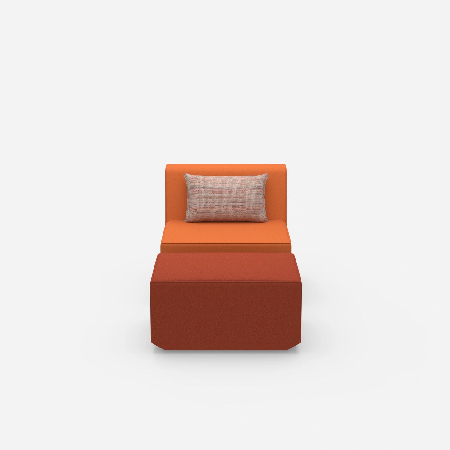 Comfortable reading chair from the front