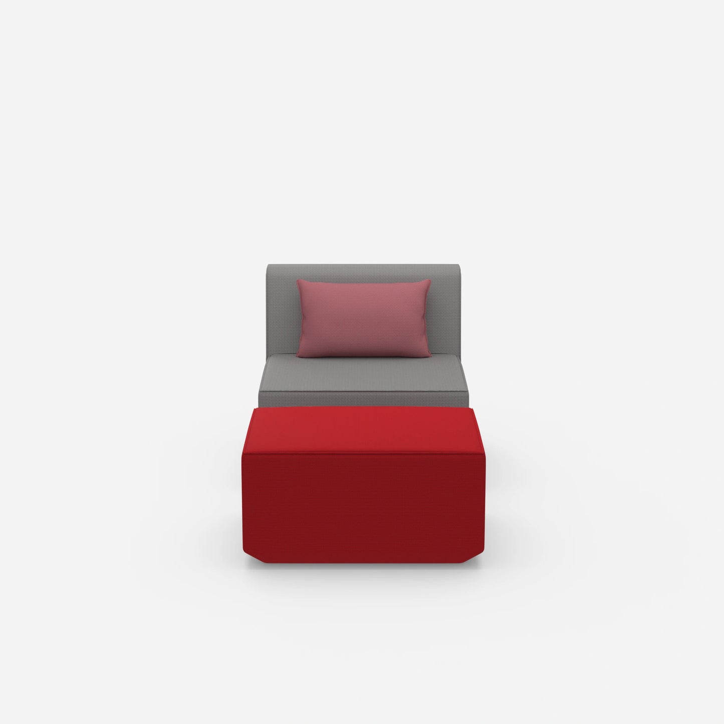Comfortable reading chair from the front