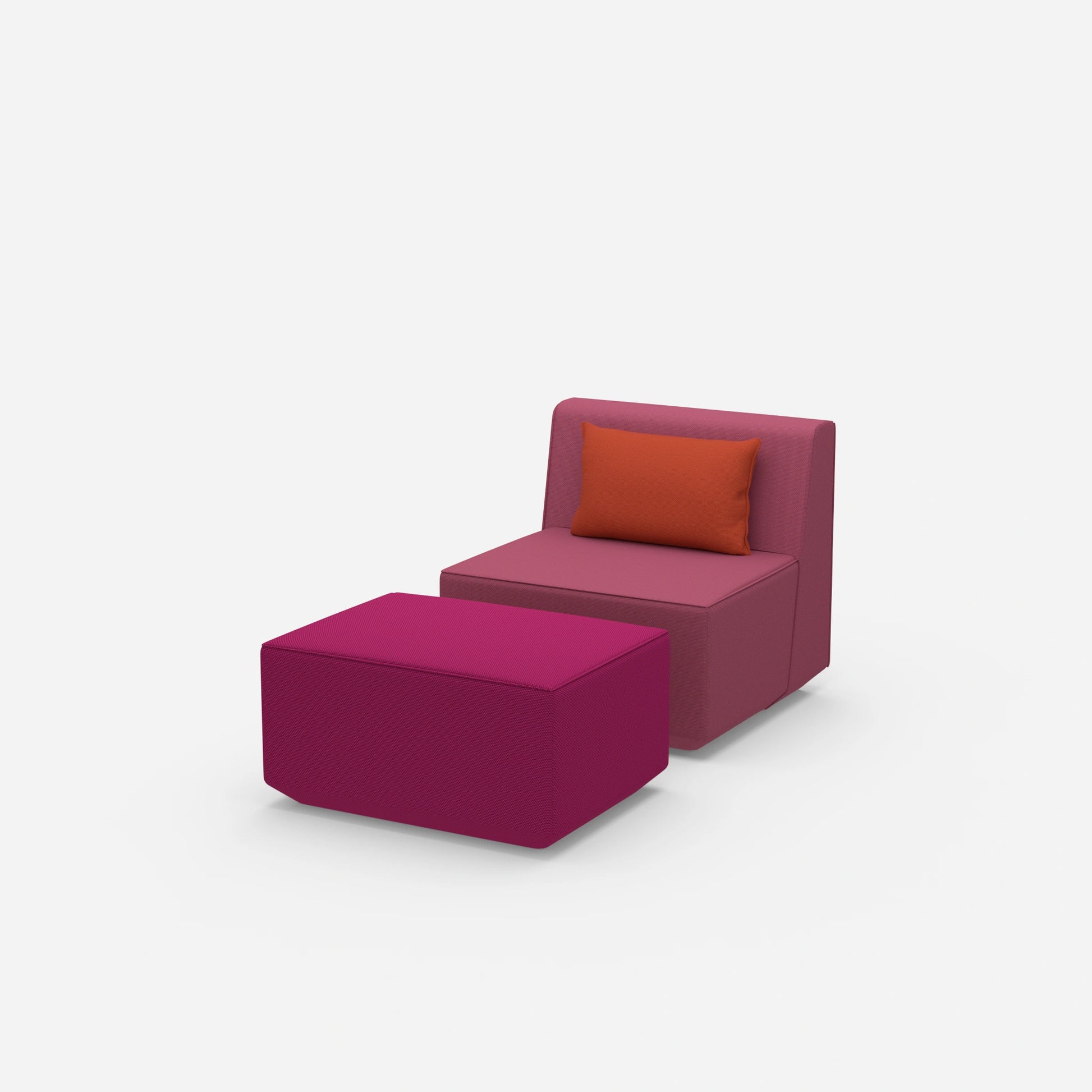 Comfortable reading chair from the side
