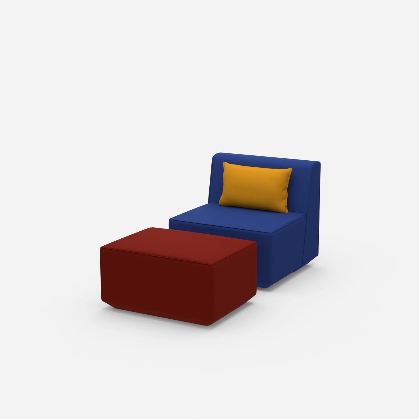 Comfortable reading chair from the side