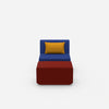 Comfortable reading chair from the front