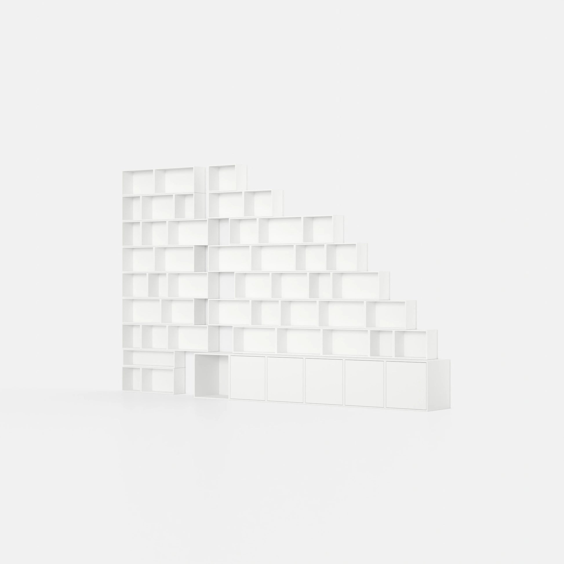 RK1130 sloping roof shelf from the left-hand side