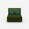 Double sofa 120 cm wide from the front