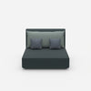 Double chaise longue from the front