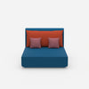 Double chaise longue from the front