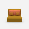 Double chaise longue from the front