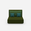Double chaise longue from the front