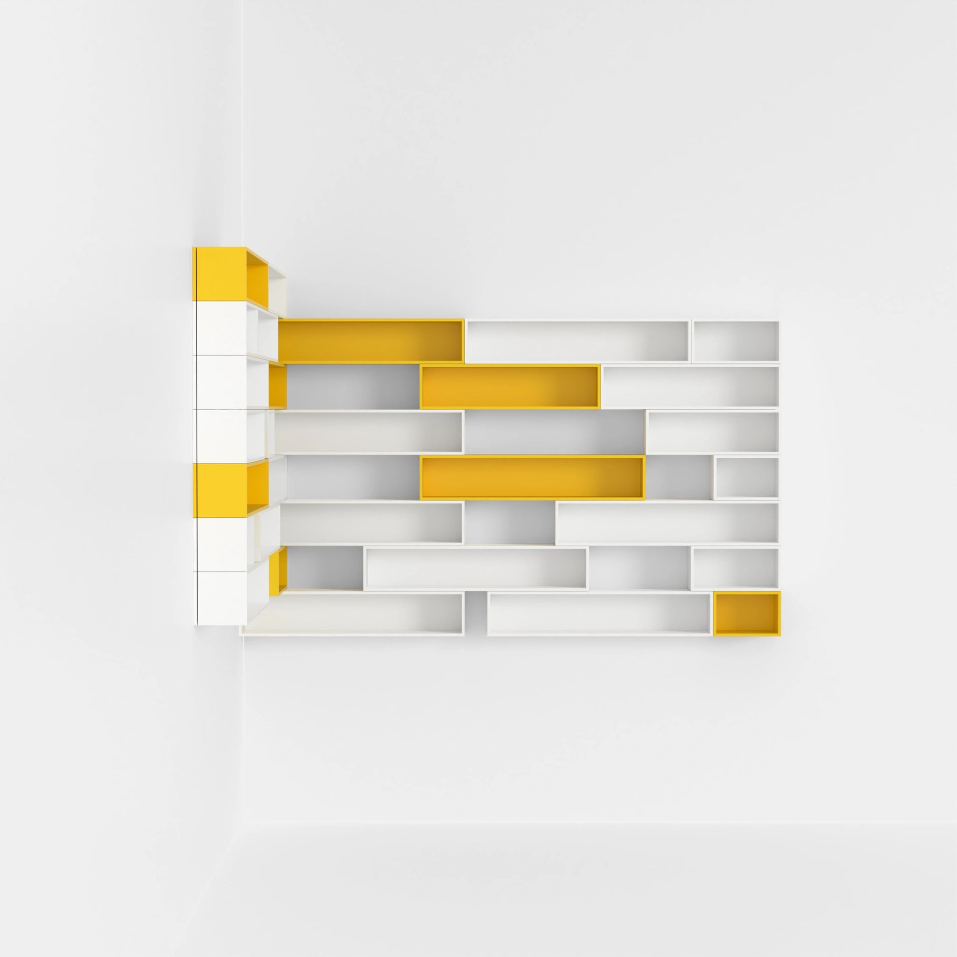 Corner shelving RK005 from the right-hand side