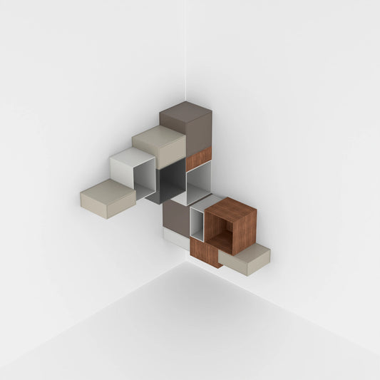 Corner shelving RK050 from above