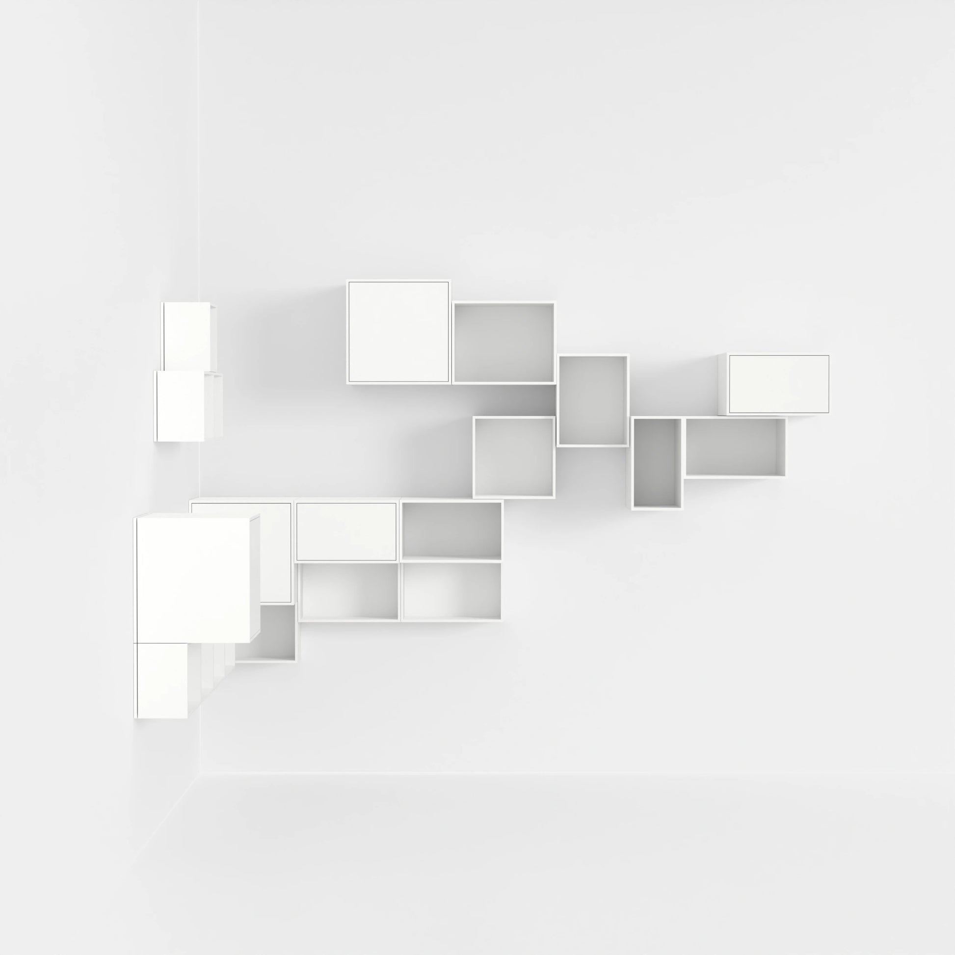 Corner shelving RK153 from the right-hand side