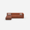 Corner sofa configurable from the front