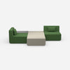 Elegant sofa island from the front