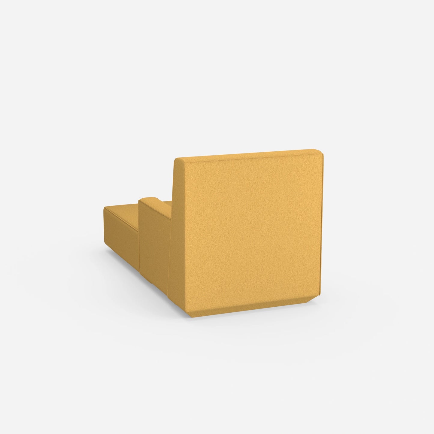 Yellow recamiere from behind