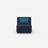 Comfortable armchair for reading from the front