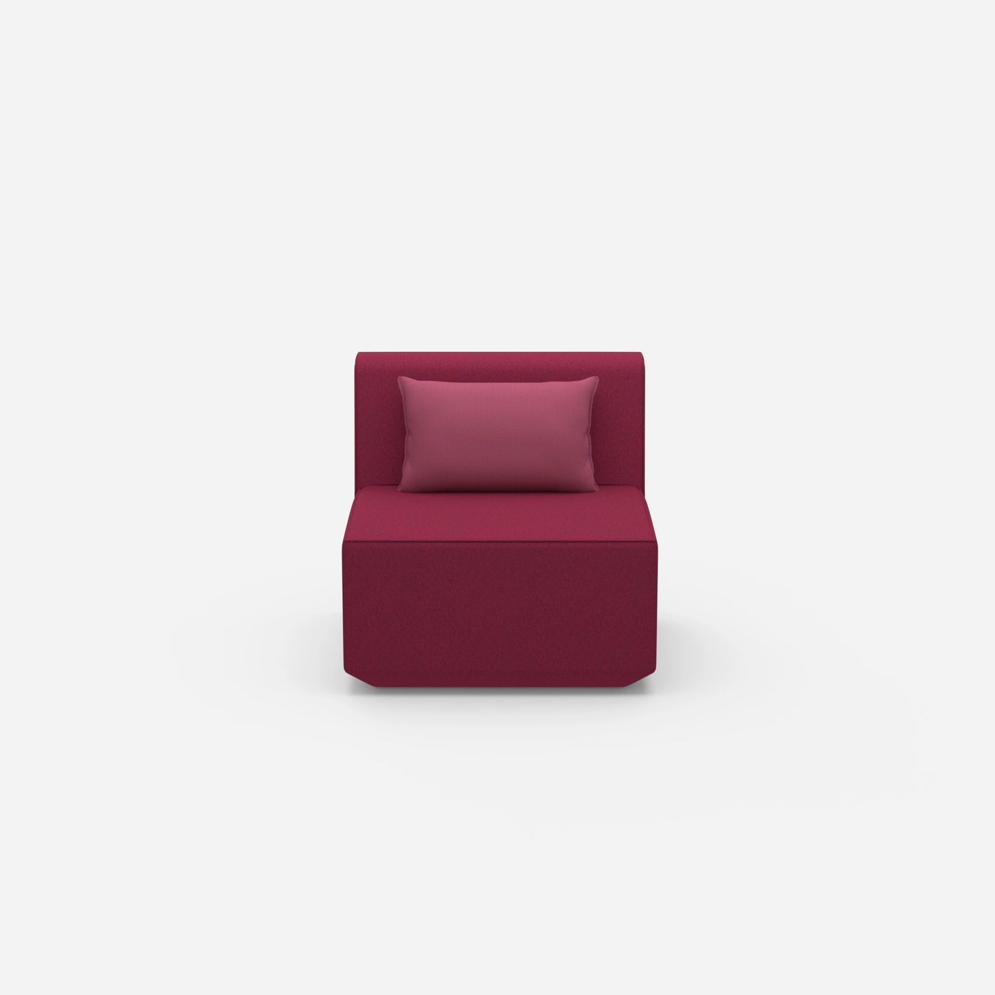 Comfortable armchair for reading from the front