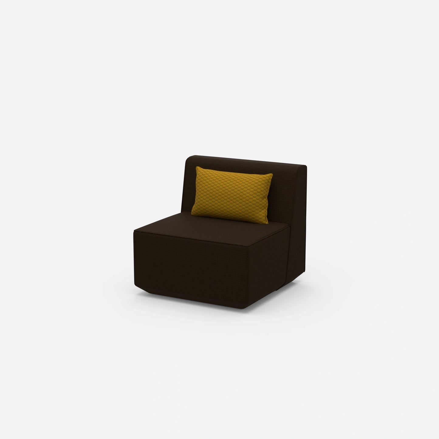 Comfortable armchair for reading from the side