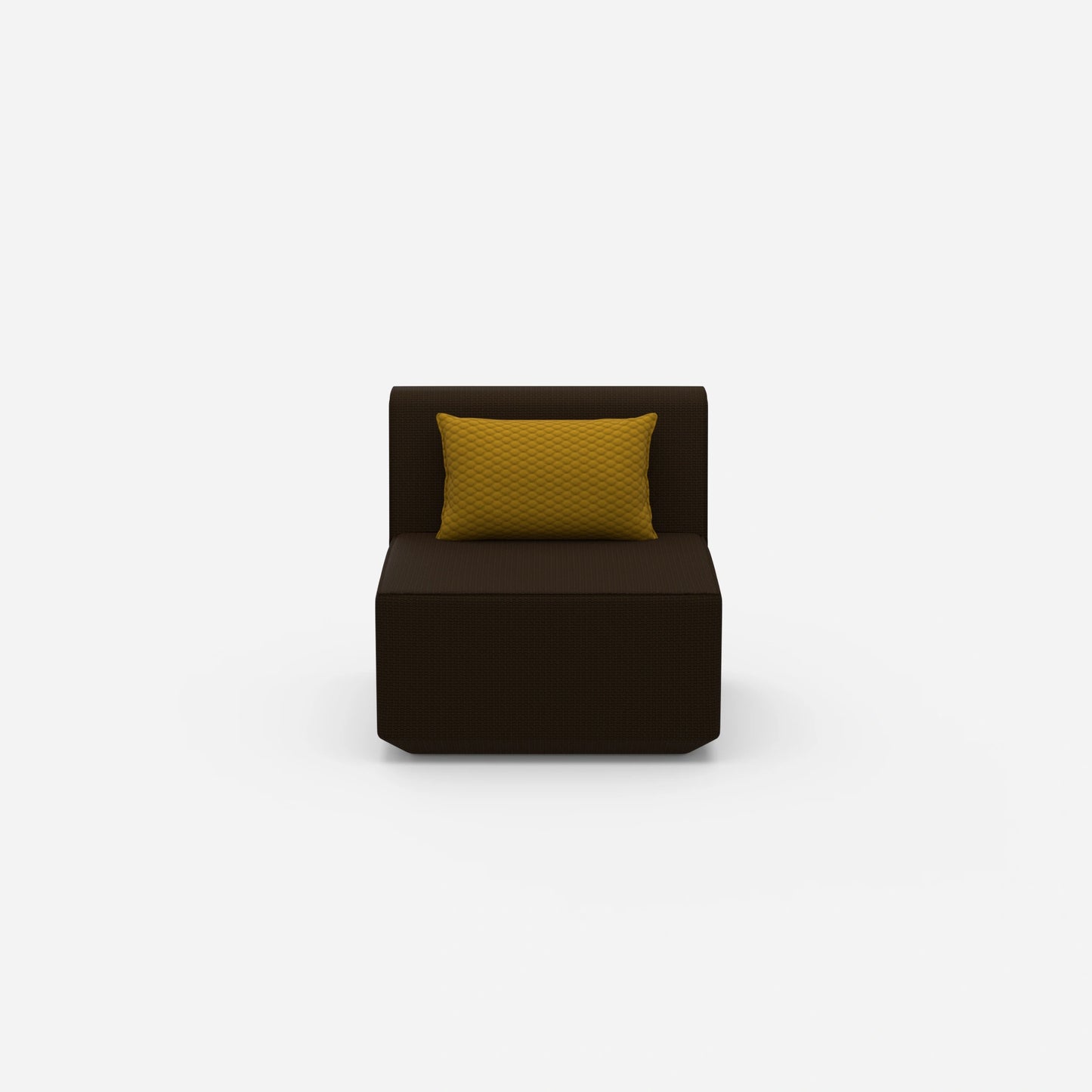 Comfortable armchair for reading from the front