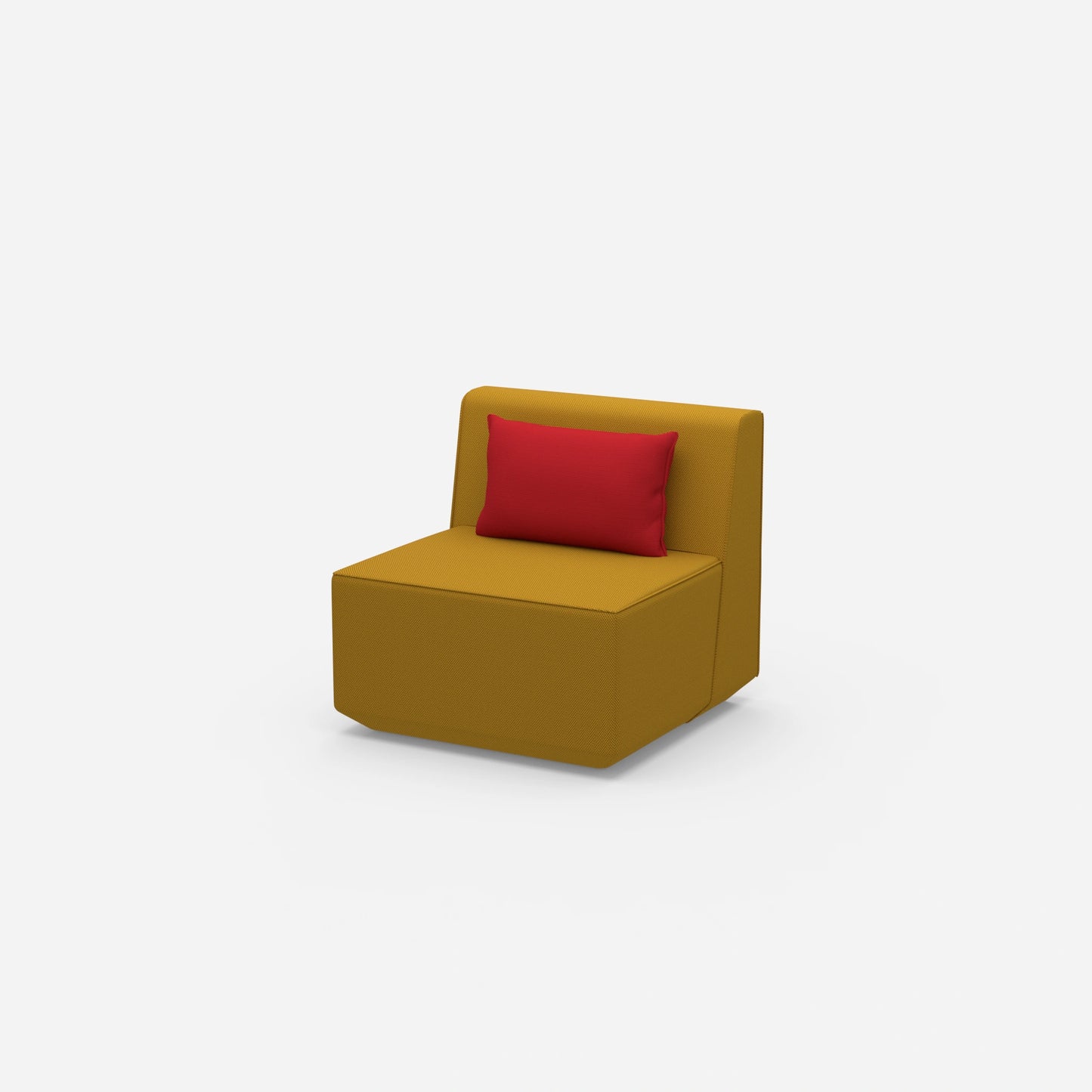 Comfortable armchair for reading from the side