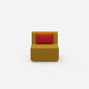 Comfortable armchair for reading from the front