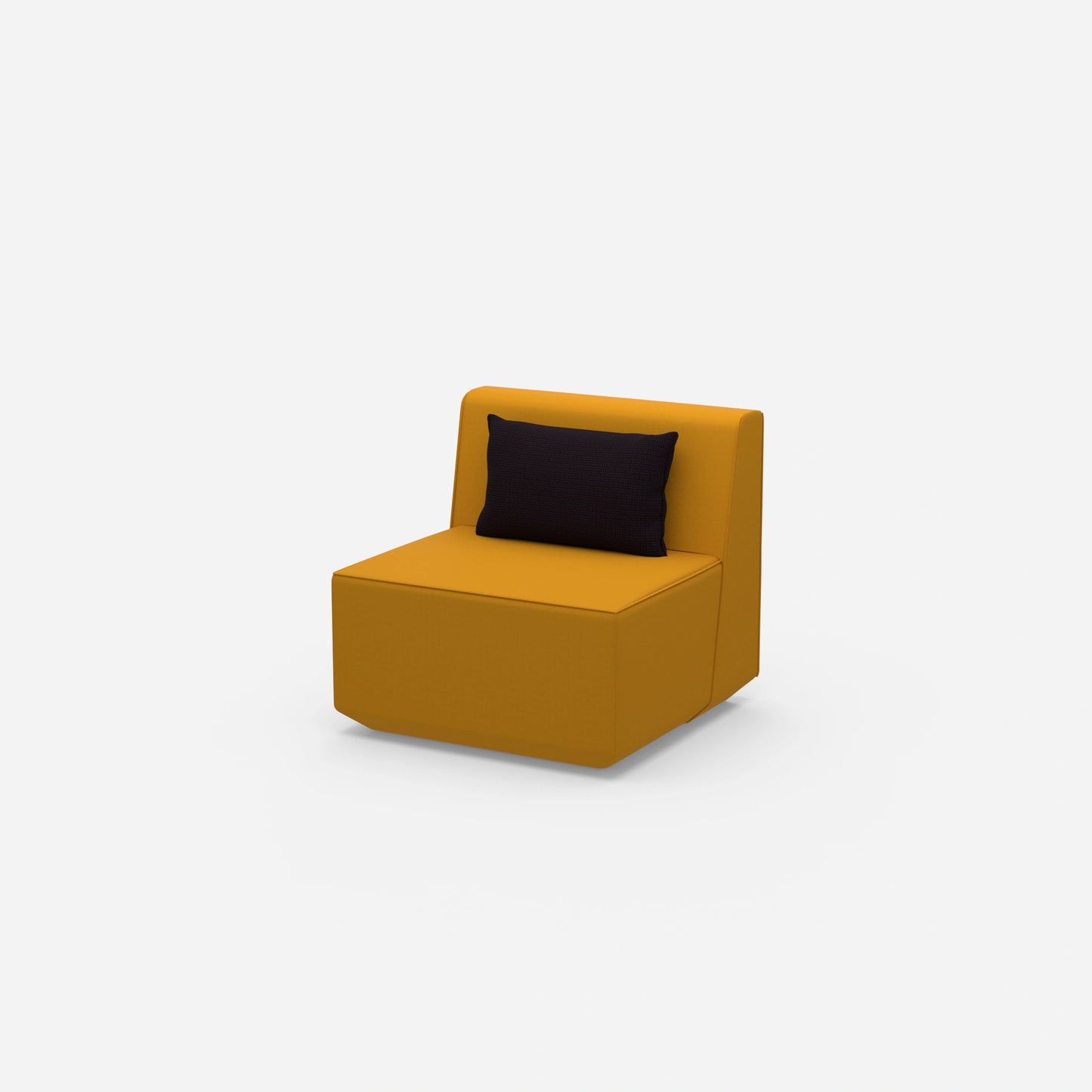 Comfortable armchair for reading from the side