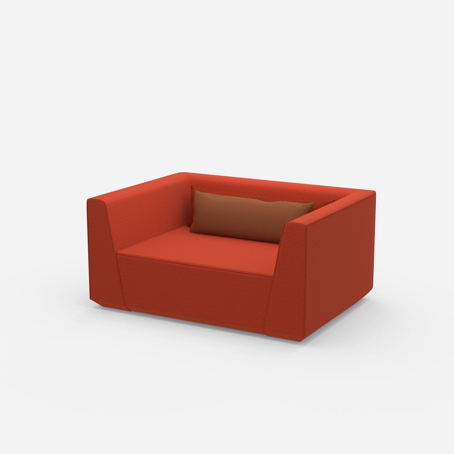 Large armchair 160 cm wide from the side