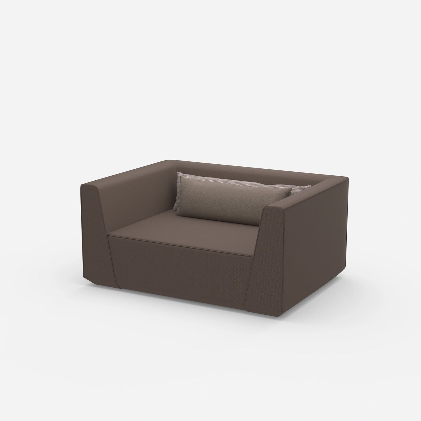 Large armchair 160 cm wide from the side