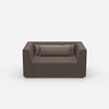 Large armchair 160 cm wide from the front