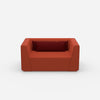 Large armchair 160 cm wide from the front