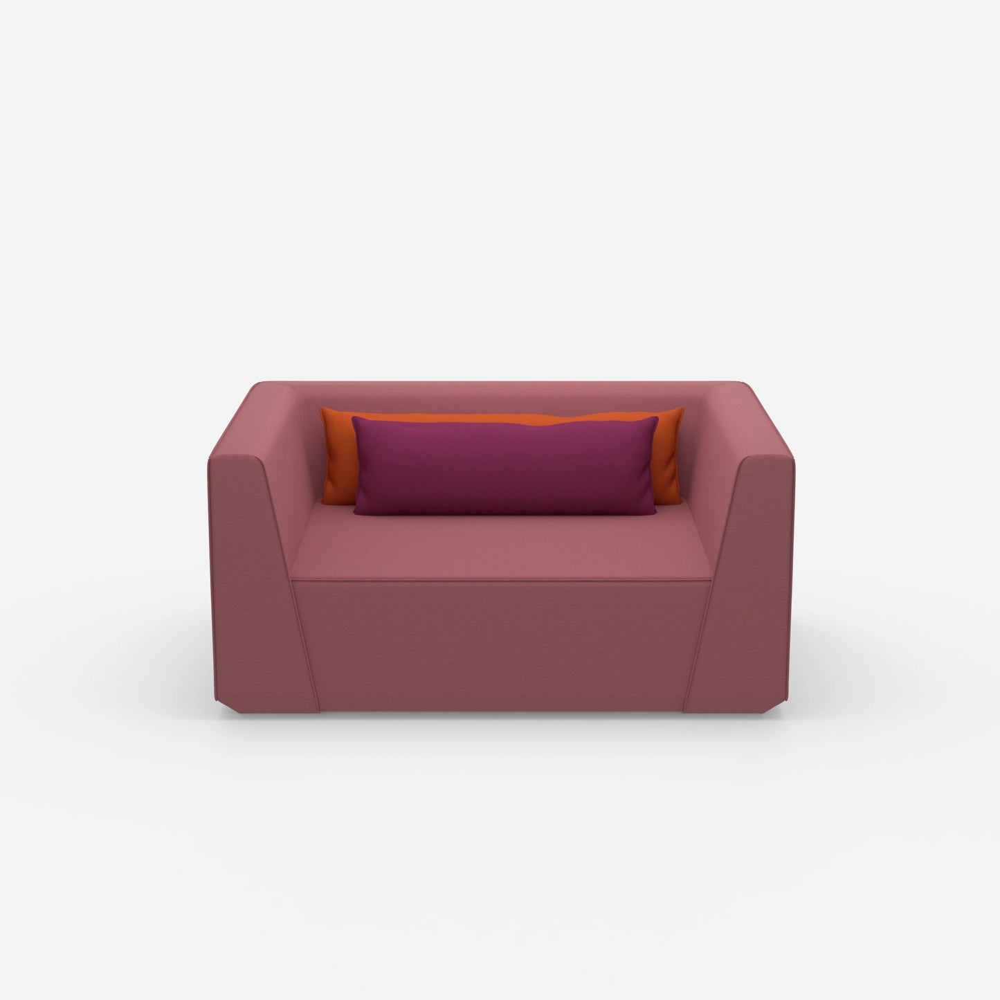 Large armchair 160 cm wide from the front