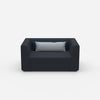 Large armchair 160 cm wide from the front