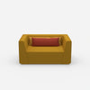Large armchair 160 cm wide from the front
