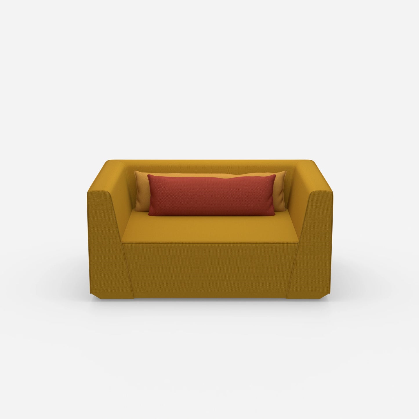 Large armchair 160 cm wide from the front