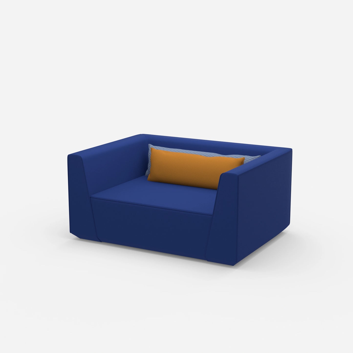 Large armchair 160 cm wide from the side