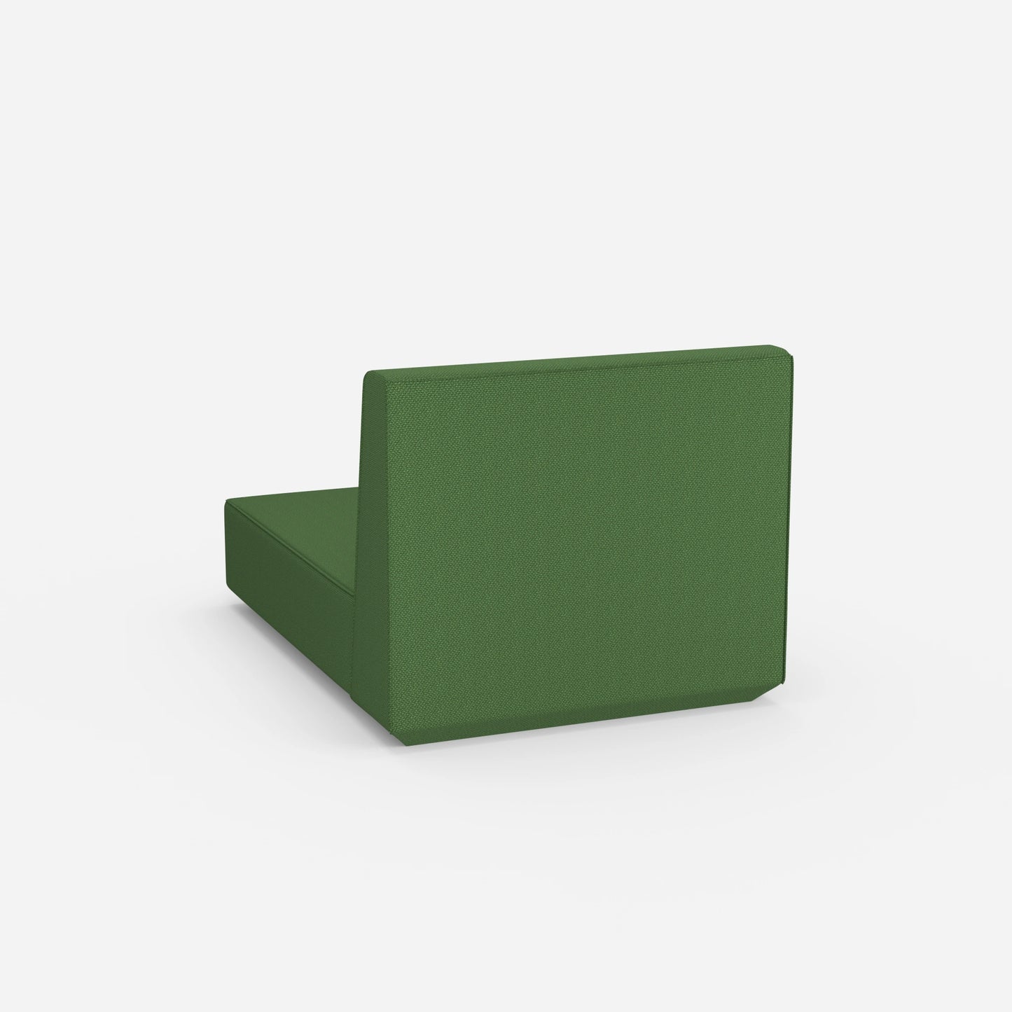 Green recamiere from behind