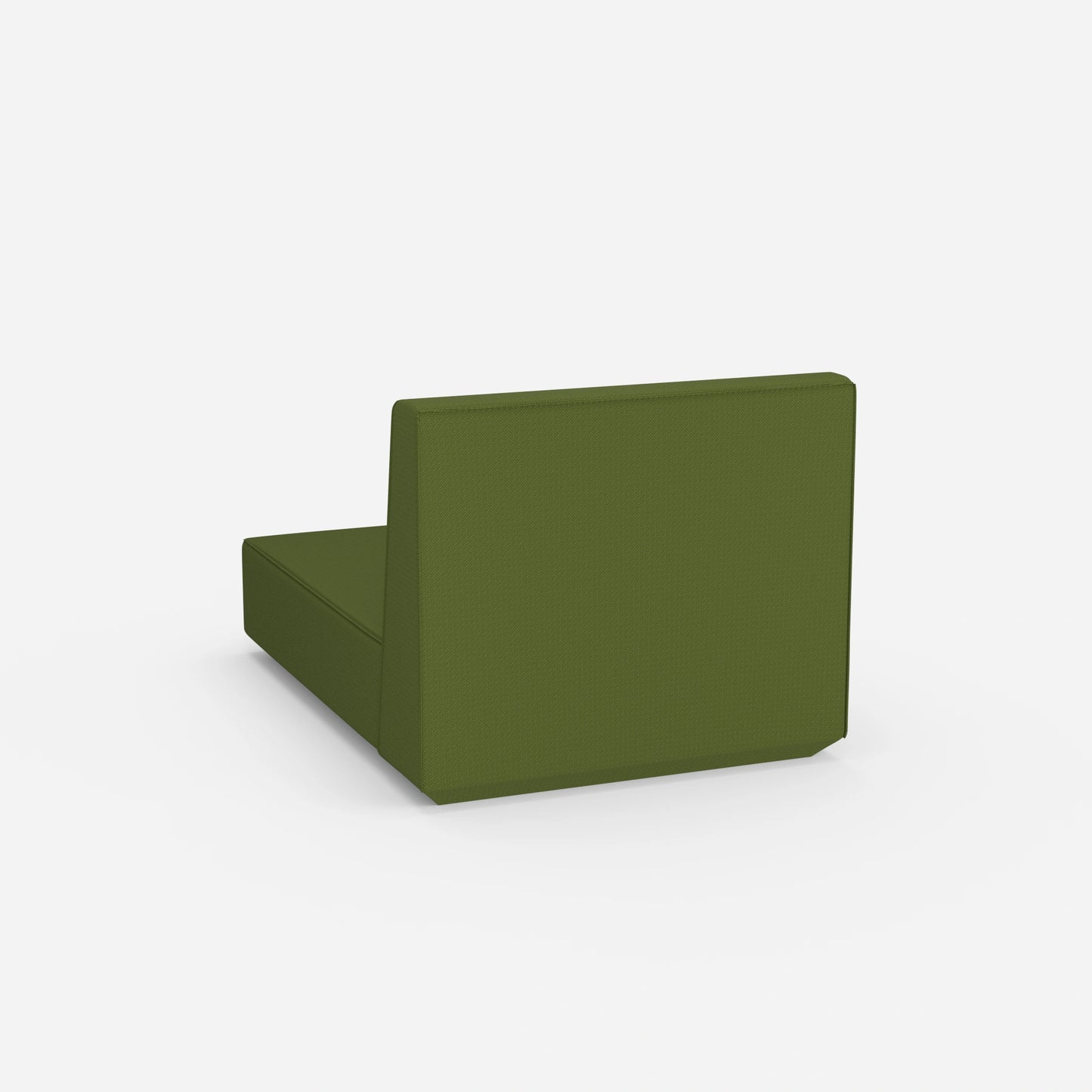 Green recamiere from behind