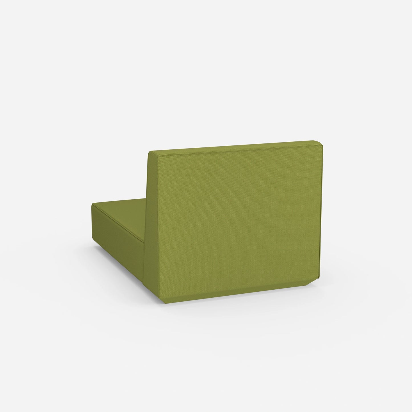 Green recamiere from behind