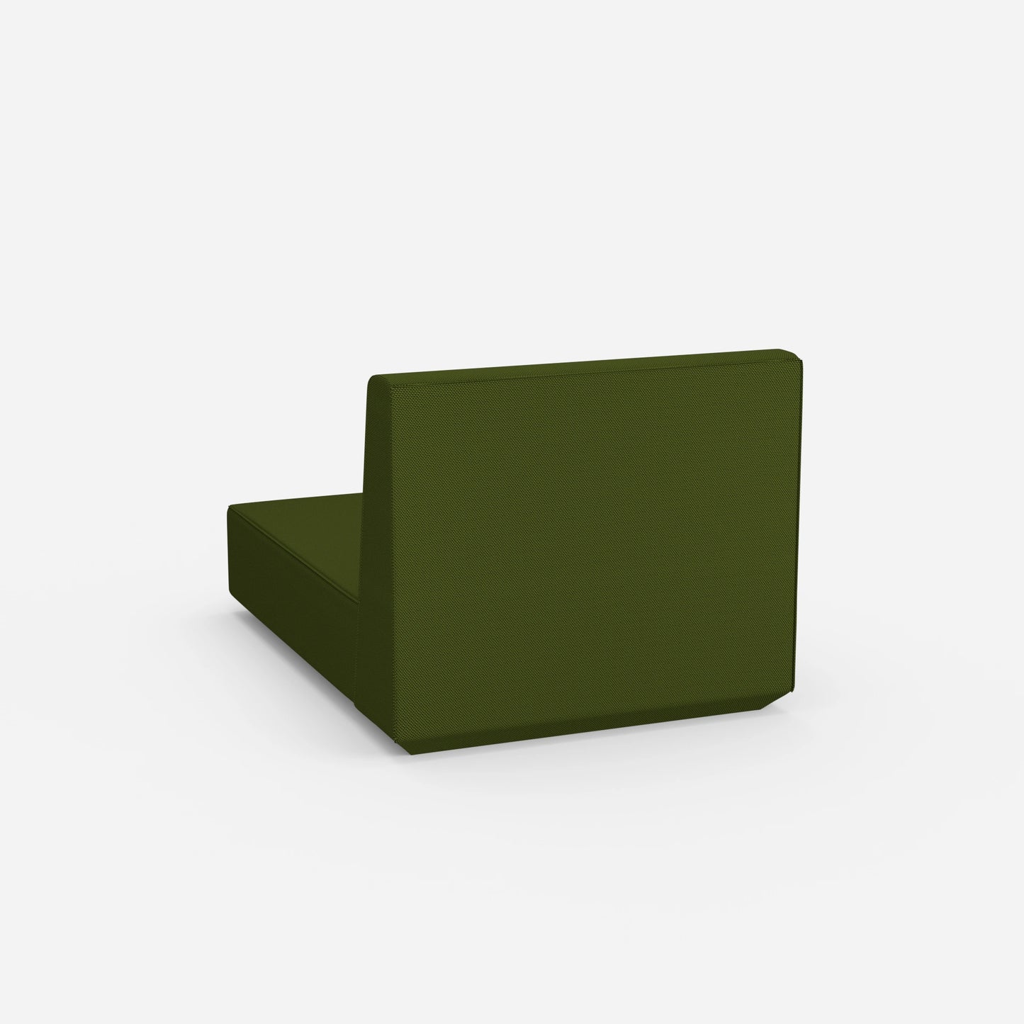 Green recamiere from behind