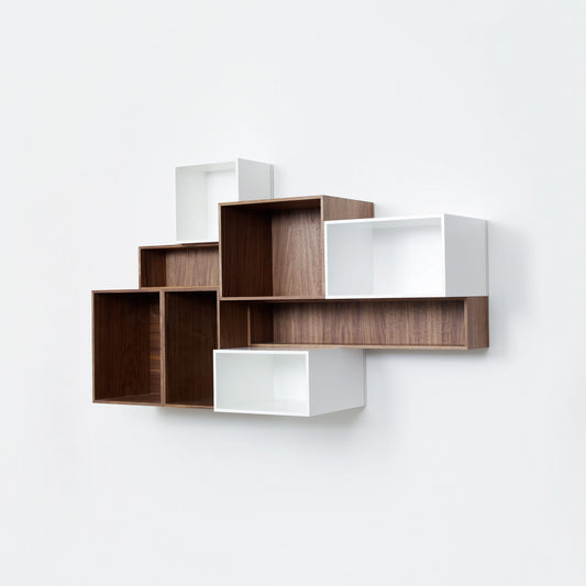 Wall-mounted shelving RK011 from the left side