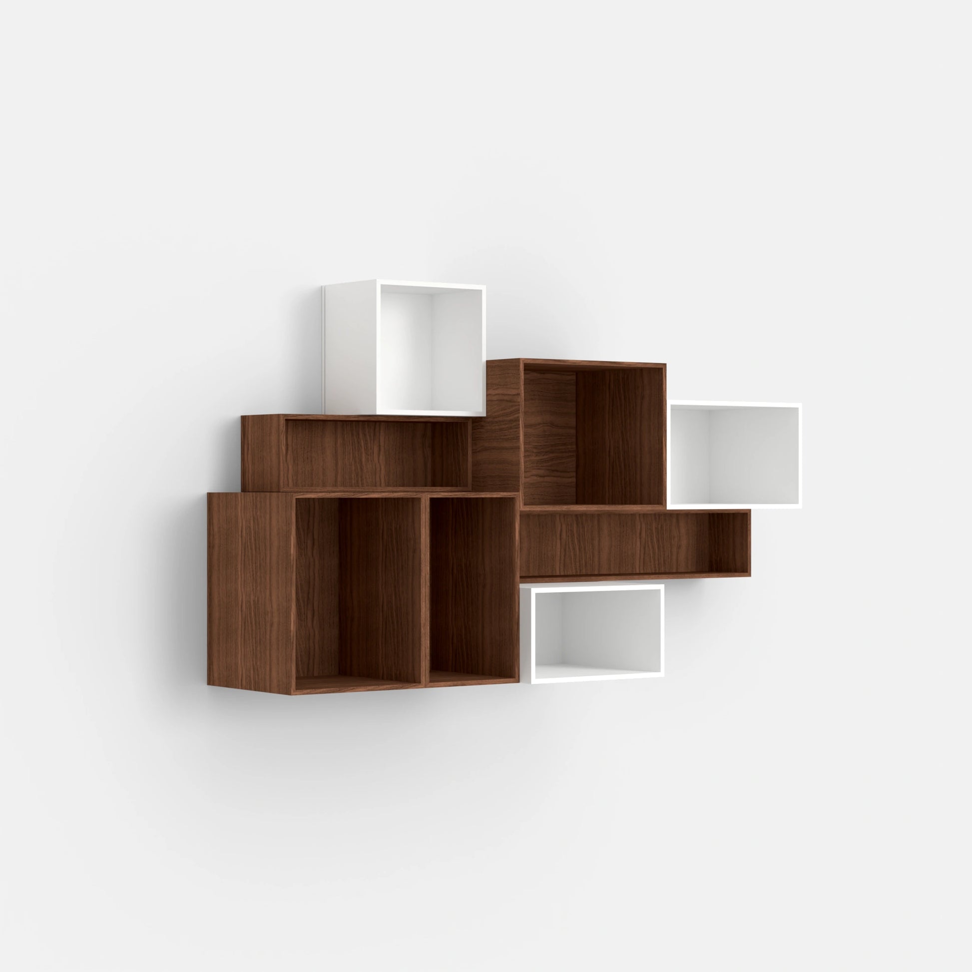Wall-mounted shelving RK011 from the right-hand side