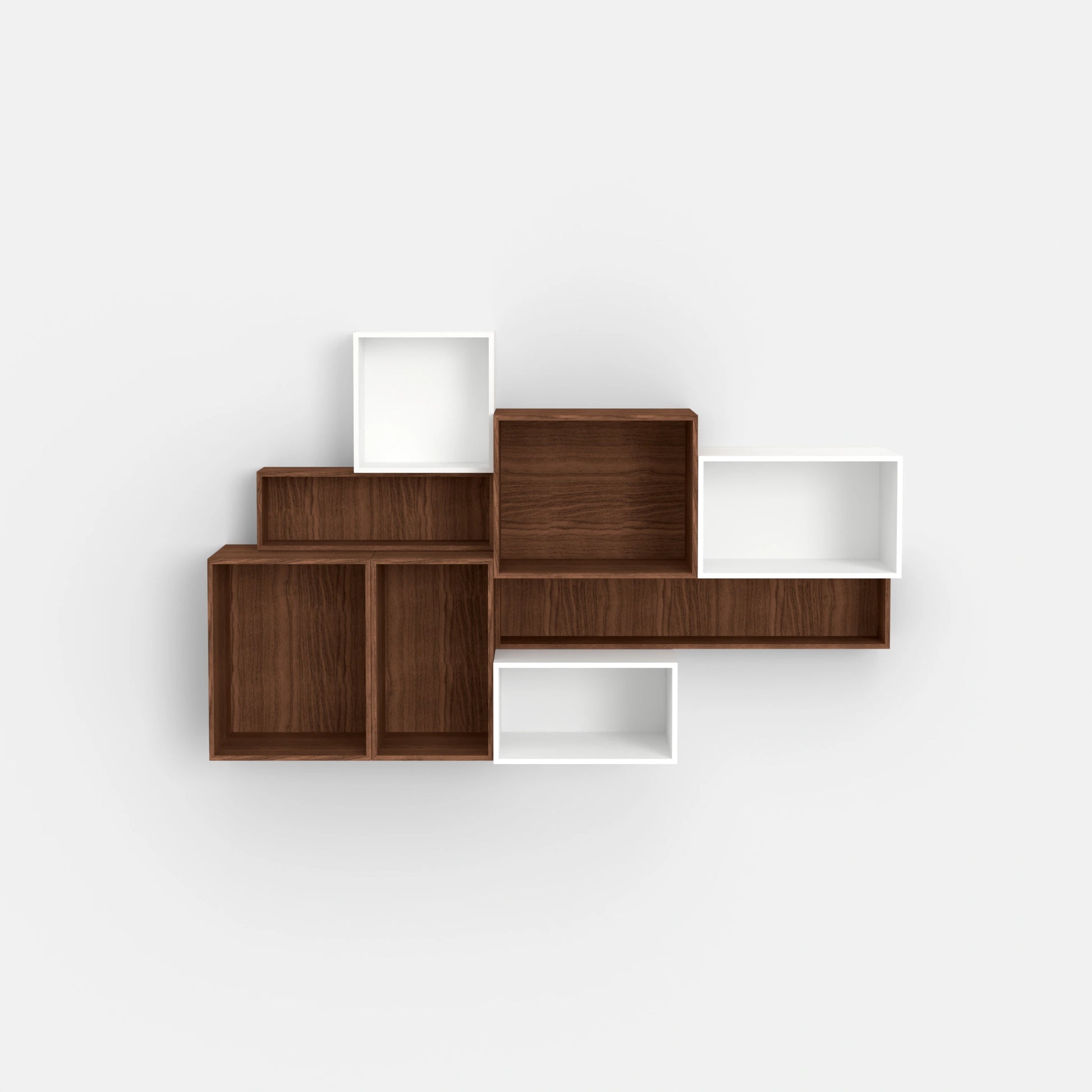 Wall-mounted shelving RK011 from the front